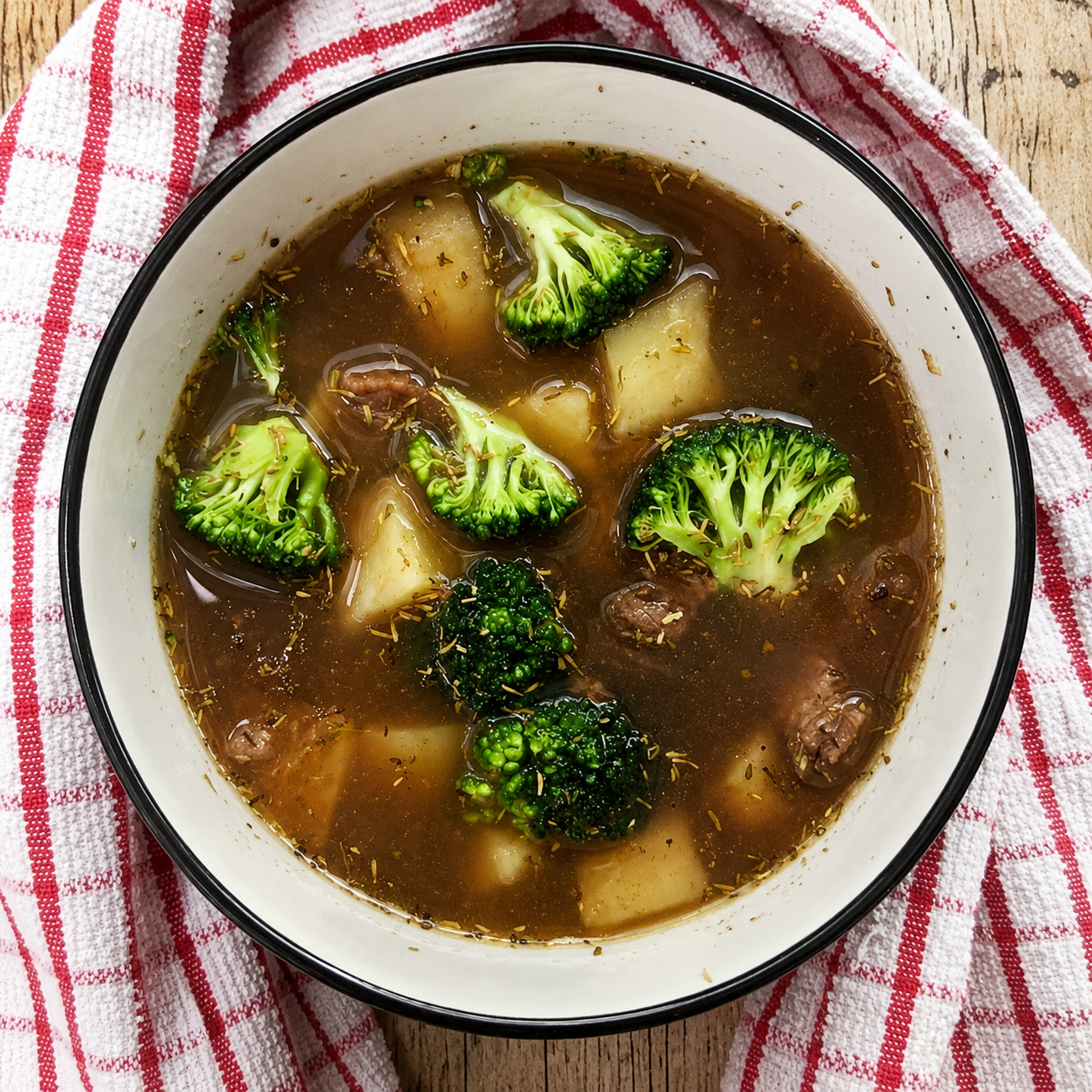 Beef Tomato Broth Soup