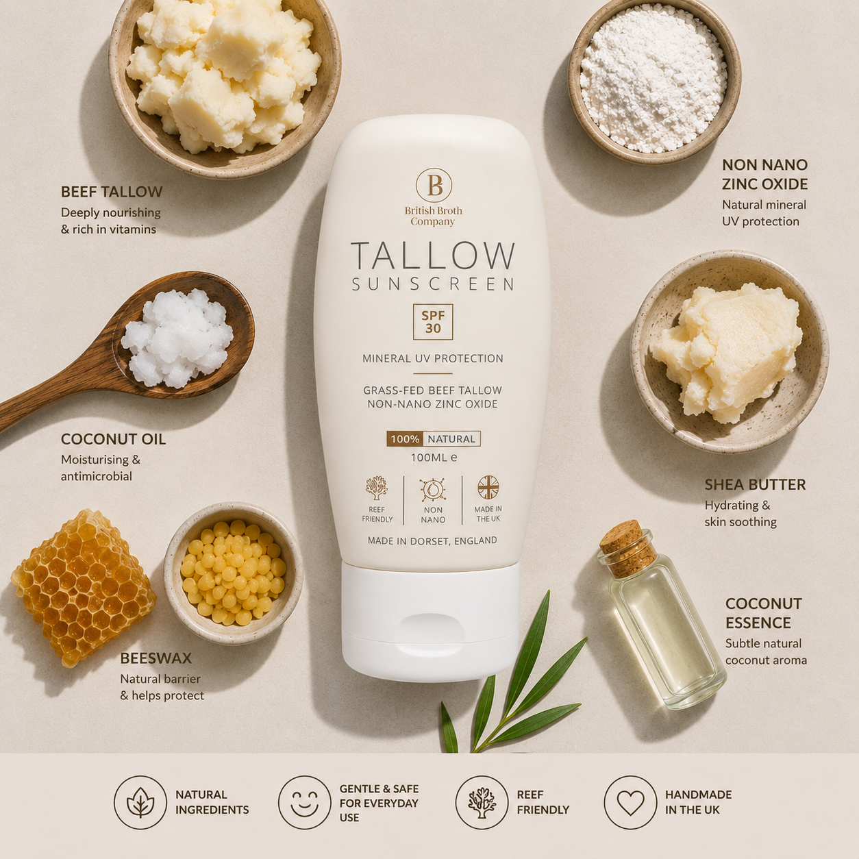 Beef Tallow Sunscreen SPF30