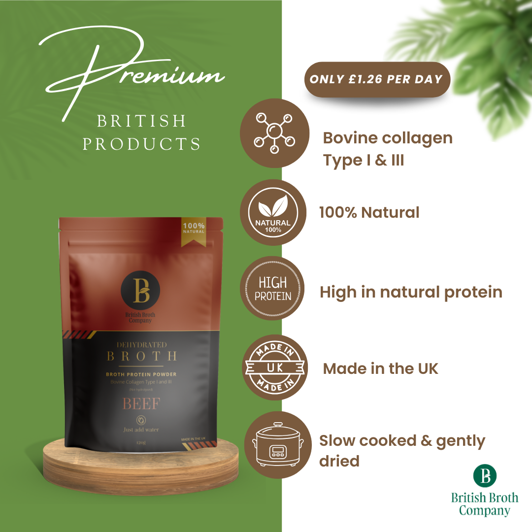 Beef Bone Broth Powder (Dehydrated) – 120g Pouch
