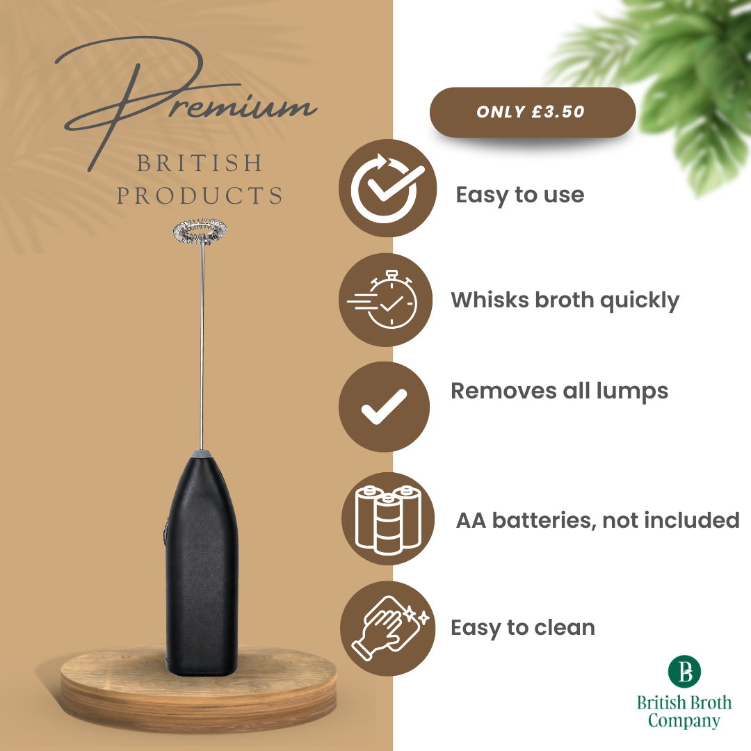Broth Whisk – Handheld Milk Frother