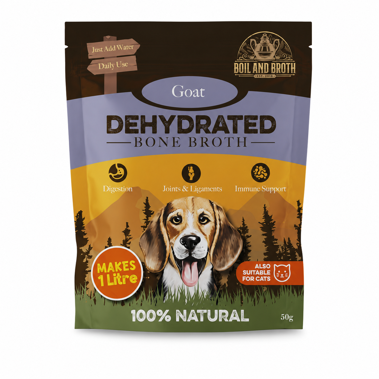 British Goat Bone Broth Powder for Dogs – 50g
