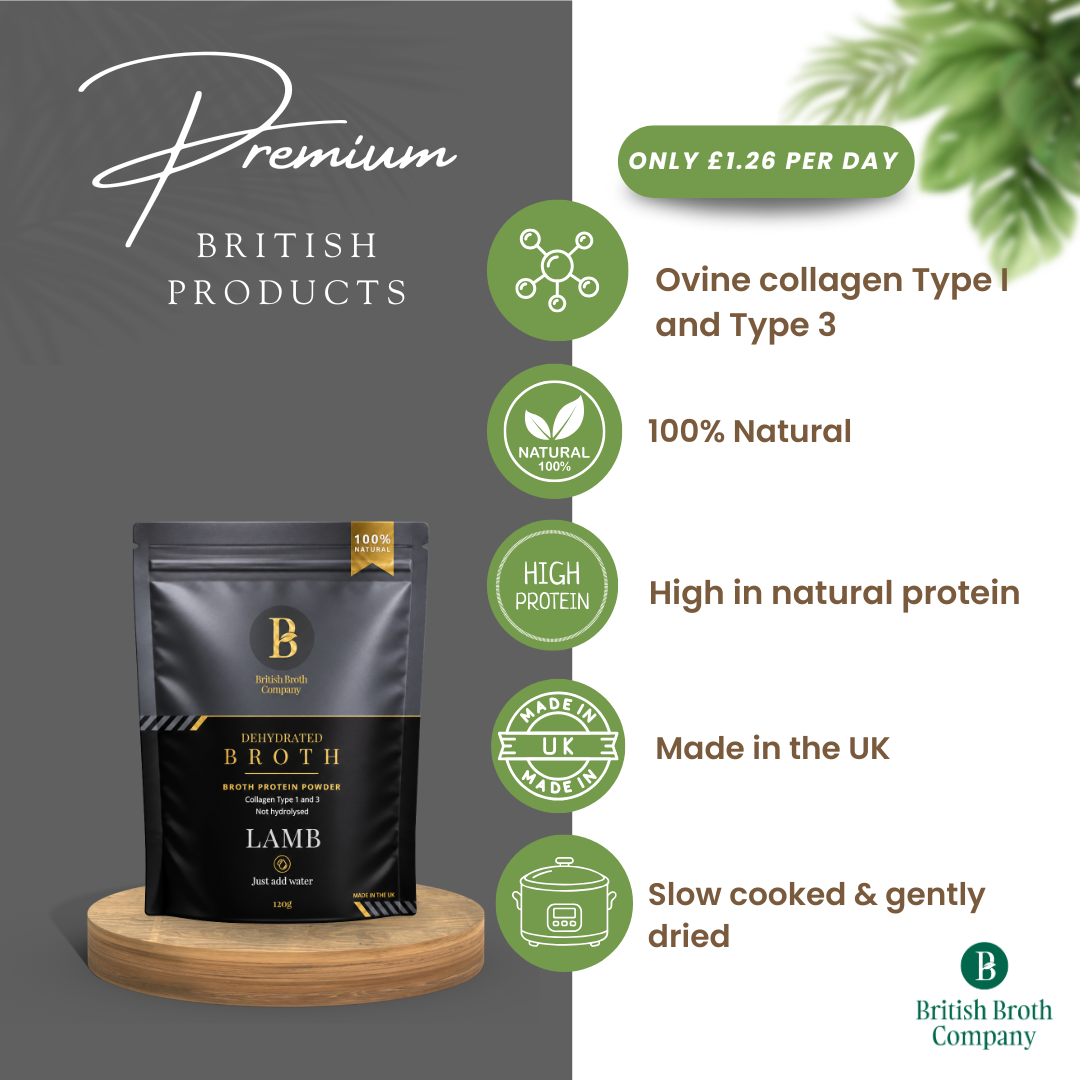 Lamb Bone Broth Powder (Dehydrated) – 120g Pouch