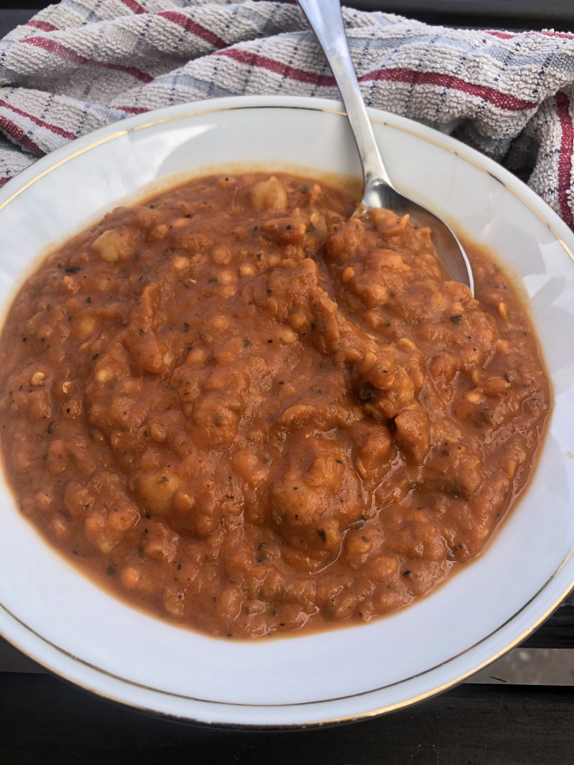 Chilli Chicken Broth Lentil &#038; Chickpea Stew