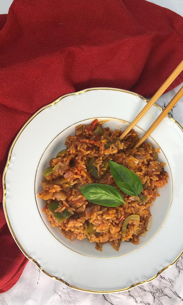 Tomato & oregano fried rice