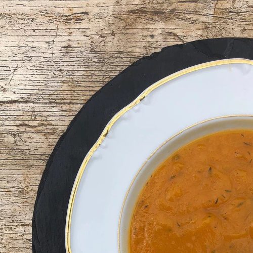 Sweet Potato and Pumpkin Broth Soup